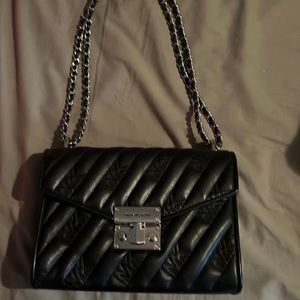 It is not used, black color and black leather